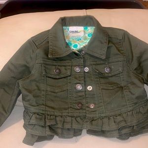 Oshkosh Forrest green jean jacket for infant